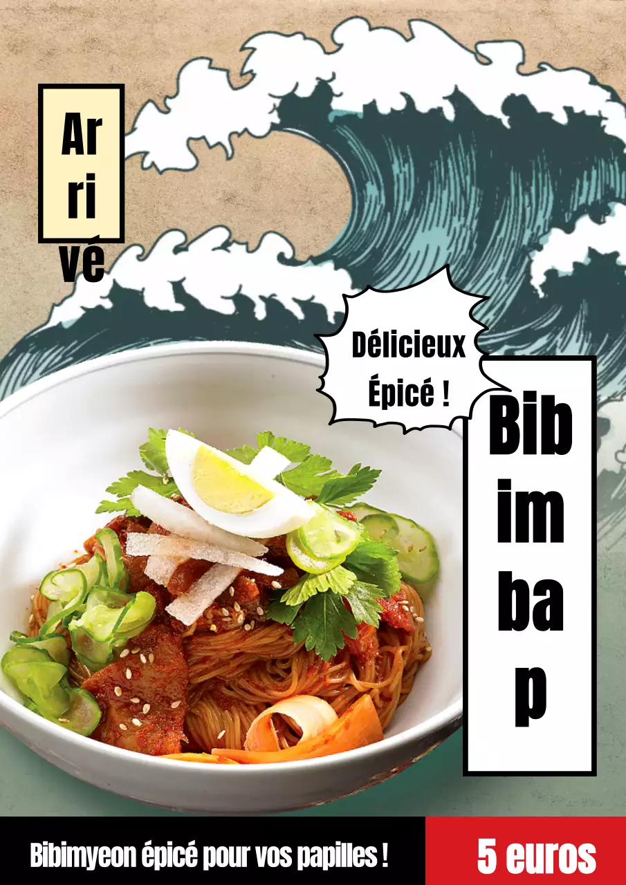 Menu d'été, vagues