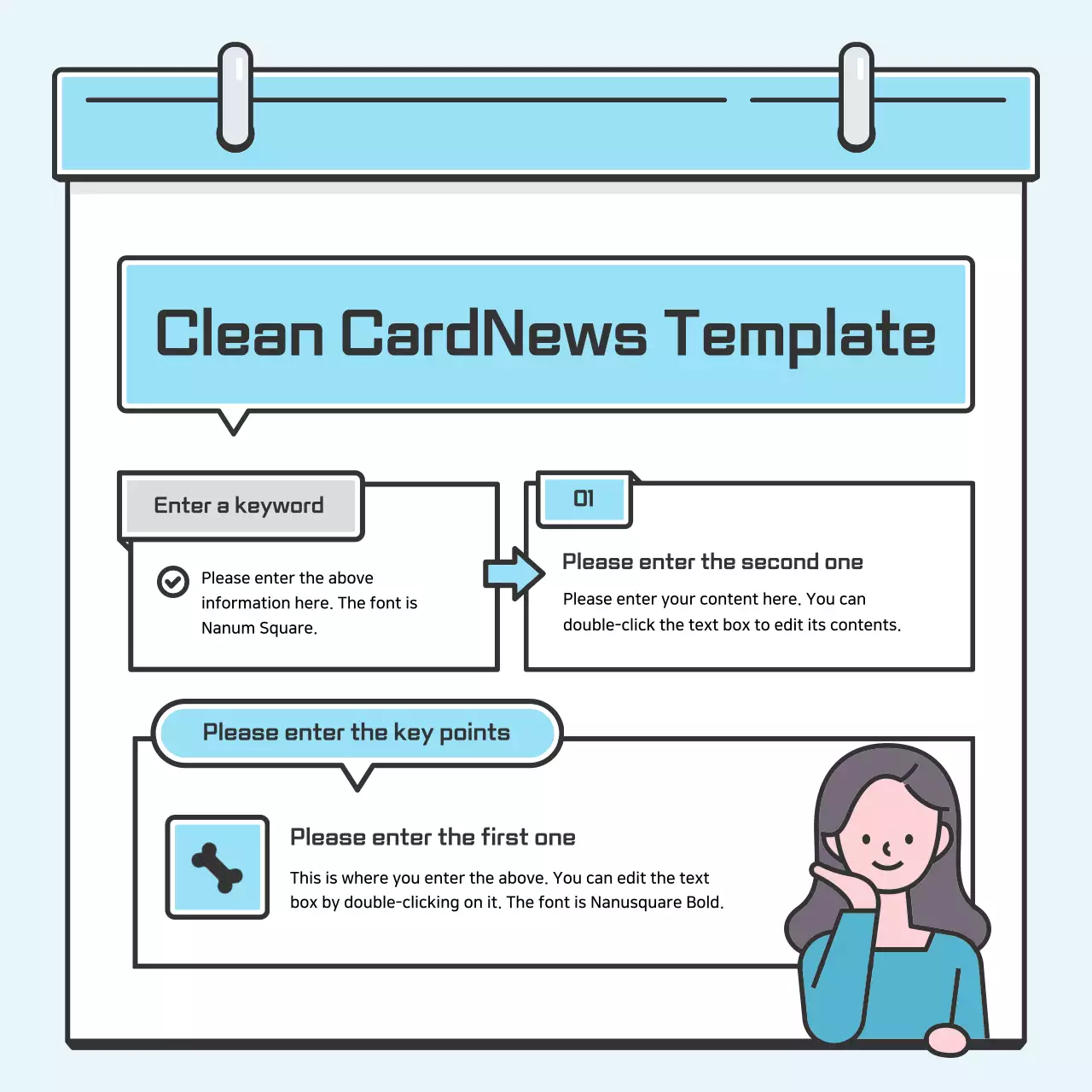 Blue Minimal Templates Guide Instagram Carousel