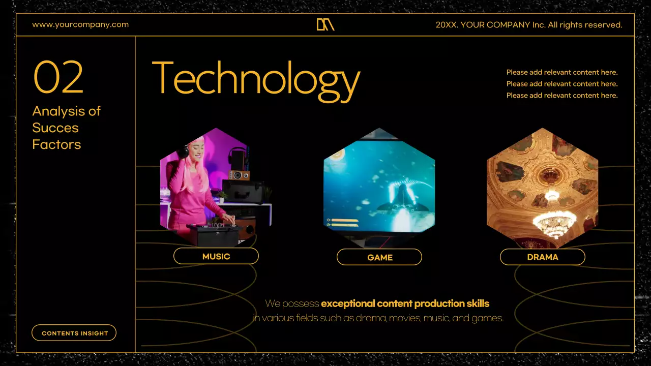 블랙 모던 콘텐츠 프로모션 프리젠테이션