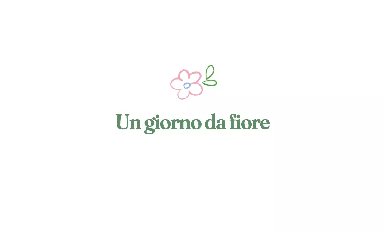 Disegno verde Fiore concept merchandising