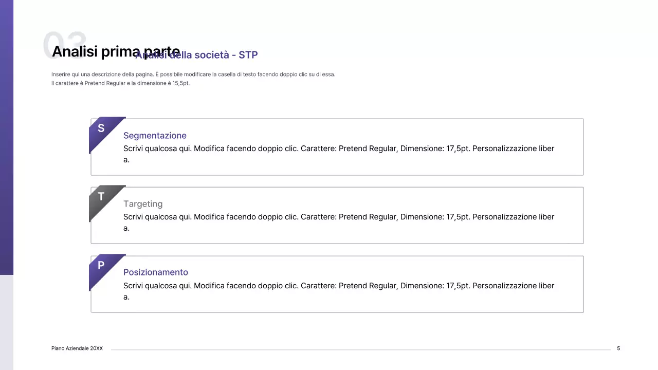 Kit di presentazione del business plan con concetto di indice viola sfumato
