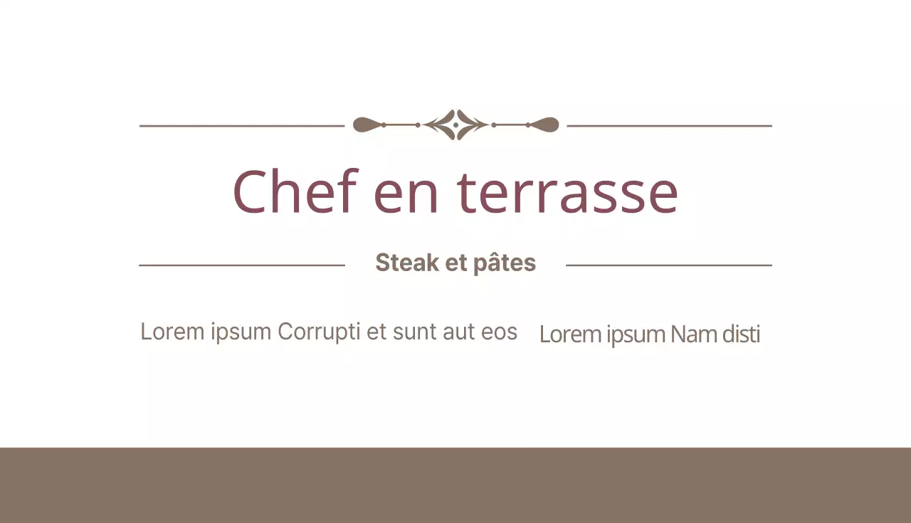 Chef sur la terrasse