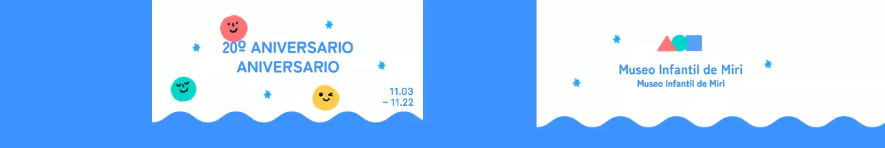 Celebra el azul, colorido y brillante