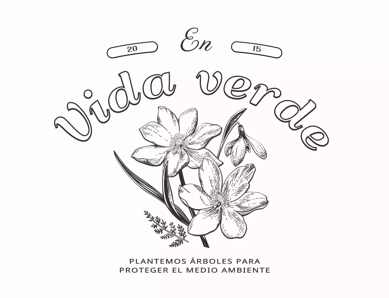 Bienes personales con un estilo de diseño de ilustración botánica sentimental