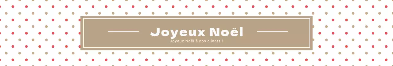 Papier cadeau de Noël à pois