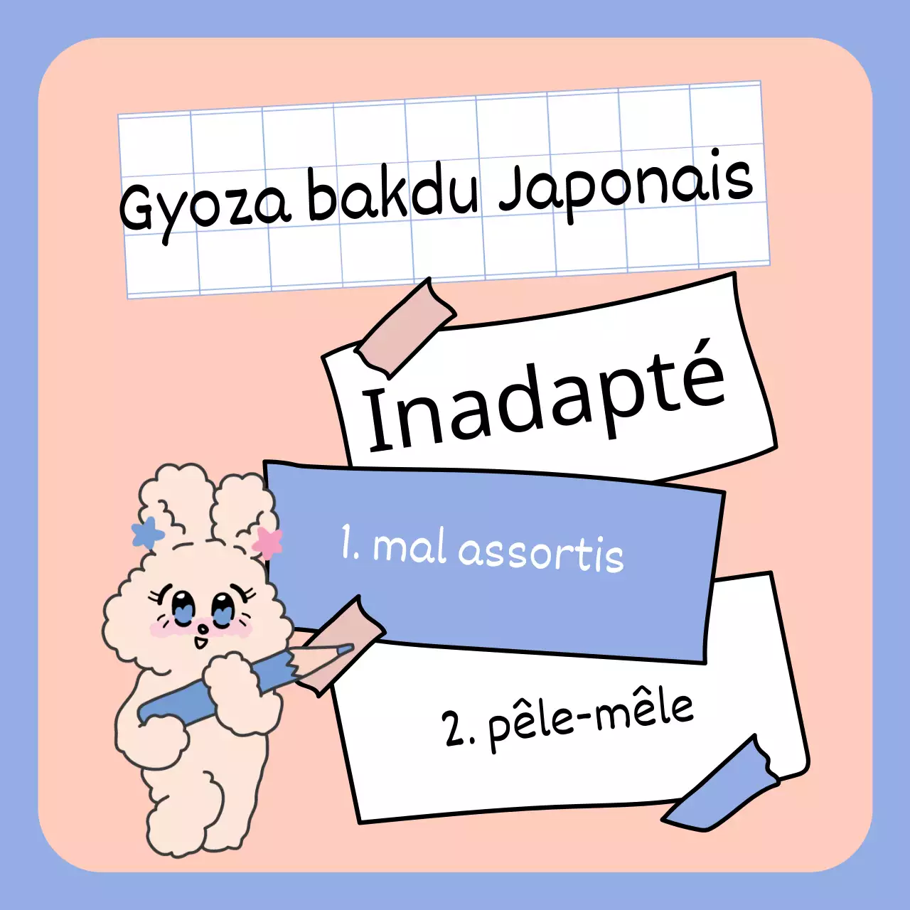 Couvertures japonaises roses avec illustrations du jour