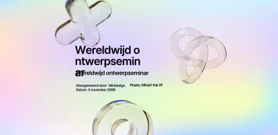 Een kleurrijk, eenvoudig en modern ontwerpseminar