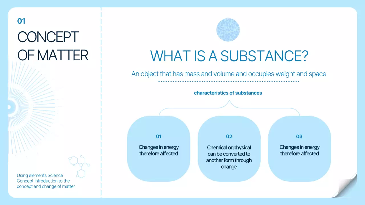 블루 추상 과학 프레젠테이션
