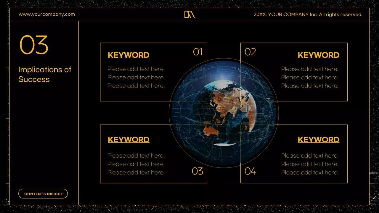 블랙 모던 콘텐츠 프로모션 프리젠테이션