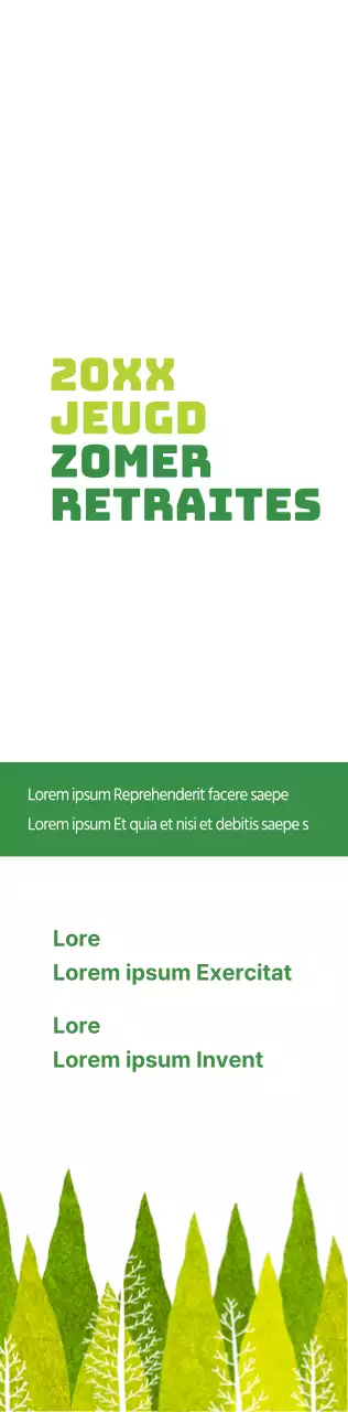 Lime green en groene kerk zomer retraite informatie