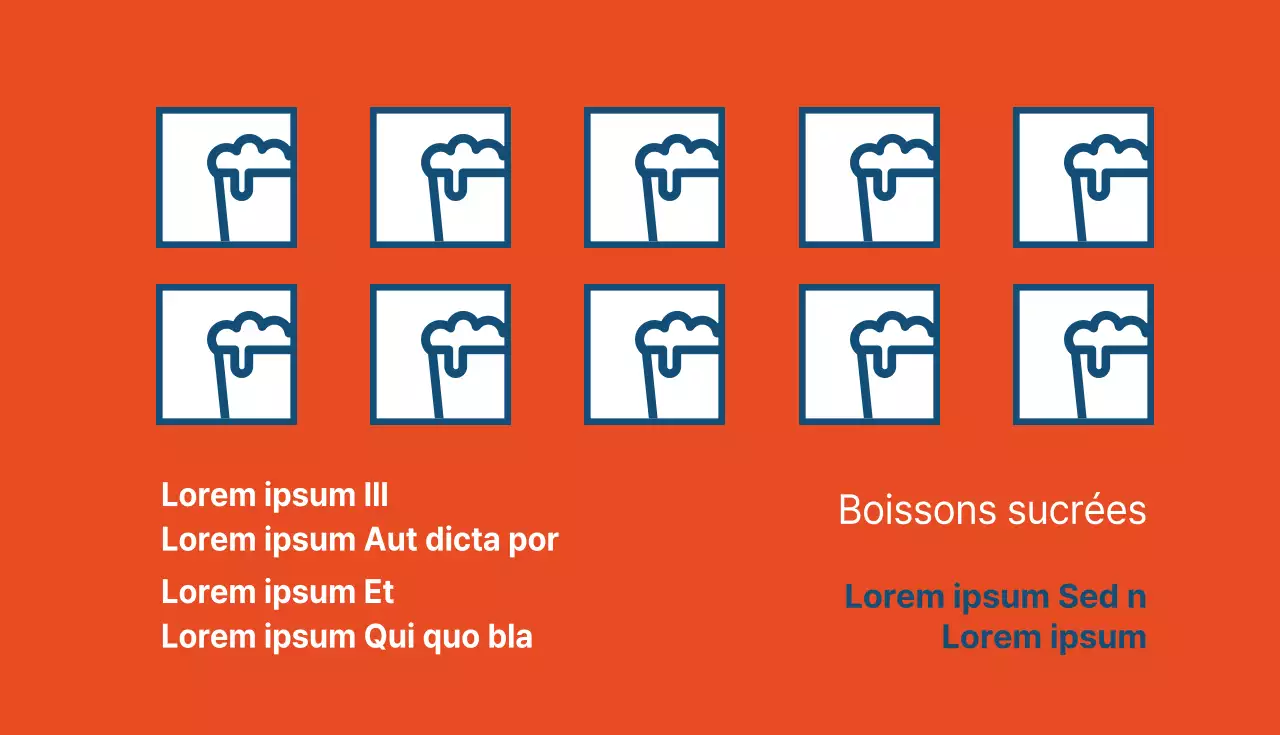 Boissons sucrées