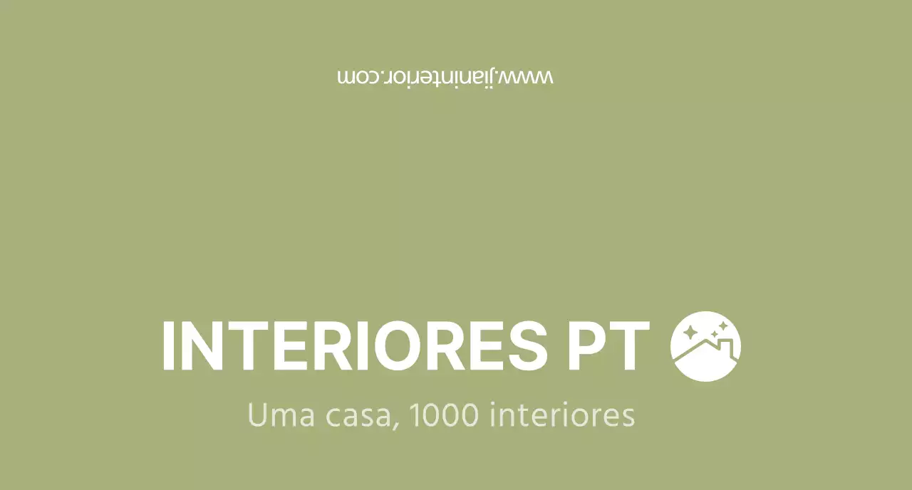 Conceito de logótipo de interior simples em chartreuse