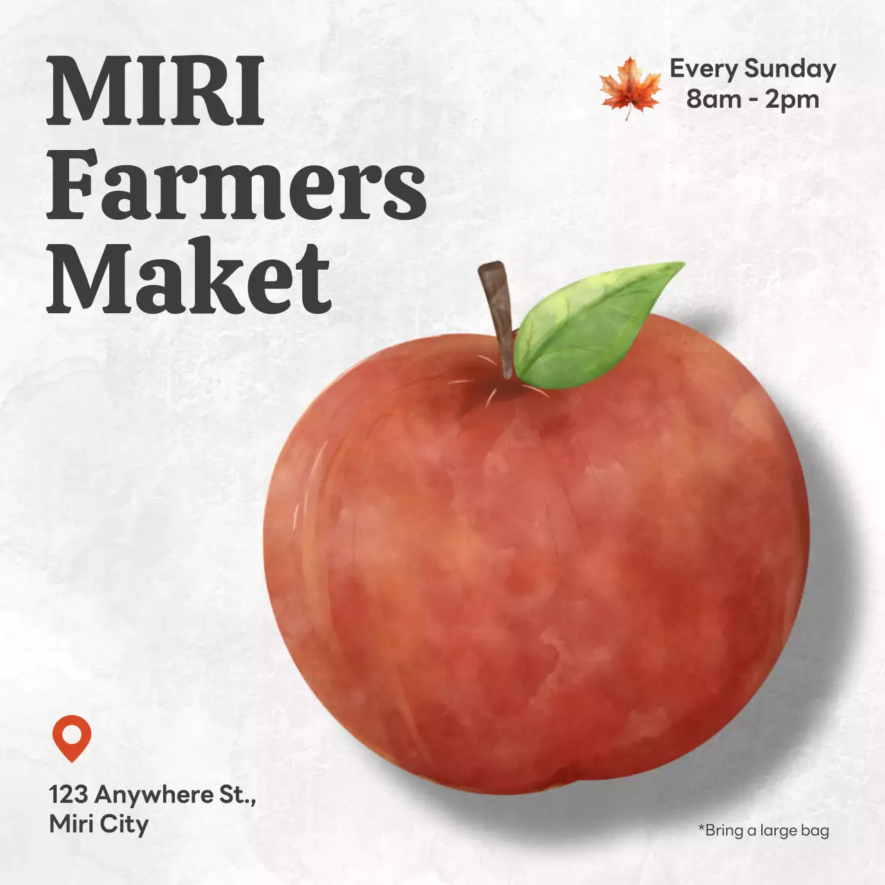 Promote a white, minimalist local marketplace