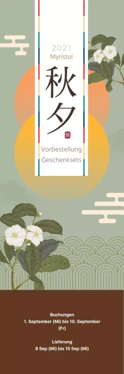 Obon-Geschenkset mit alten orientalischen Illustrationen als Vorankündigung