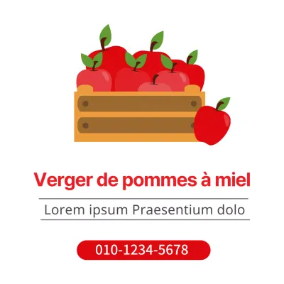 Un joli guide d'enquête sur les vergers illustré en rouge et noir