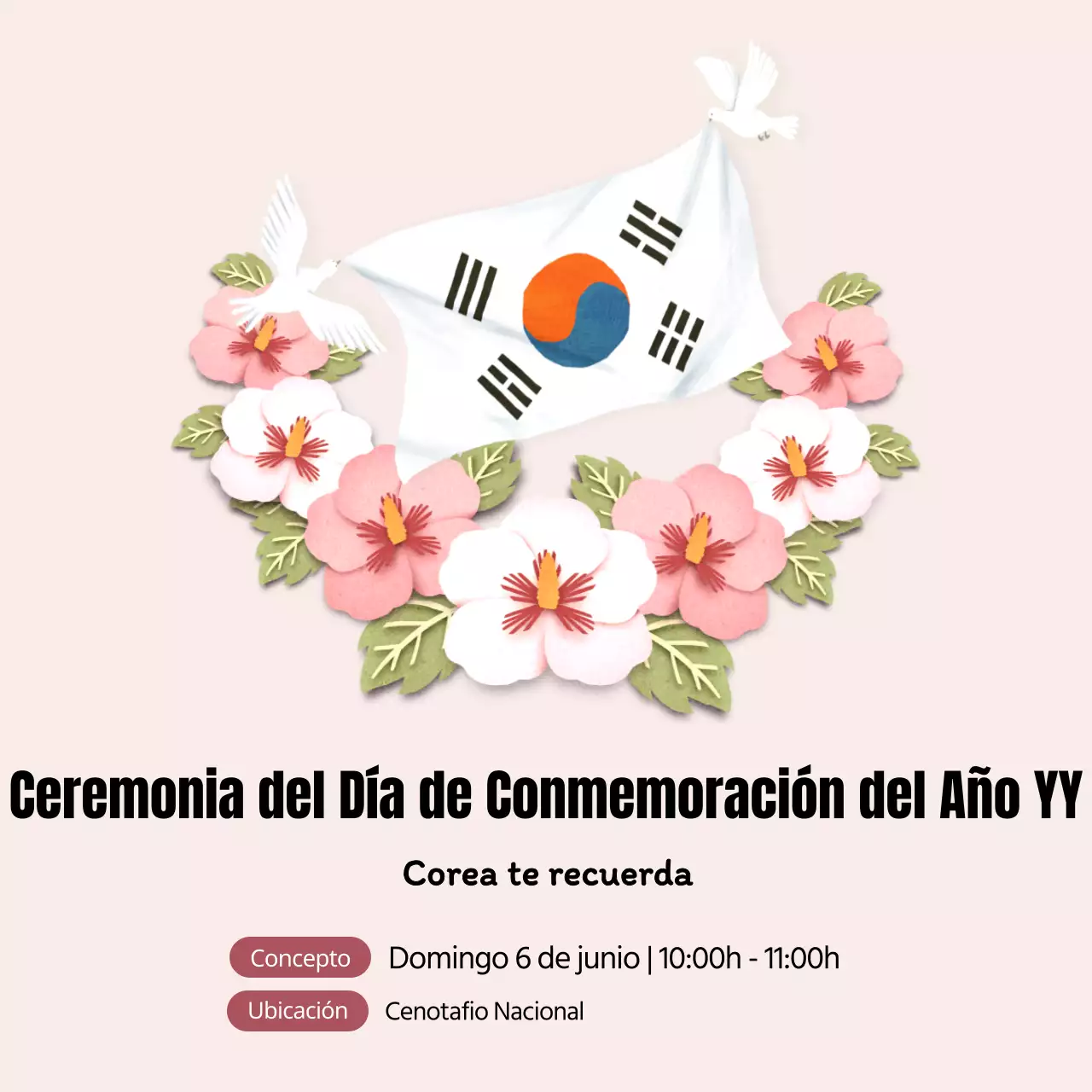 Guía del Domingo del Recuerdo en tonos rosa añil