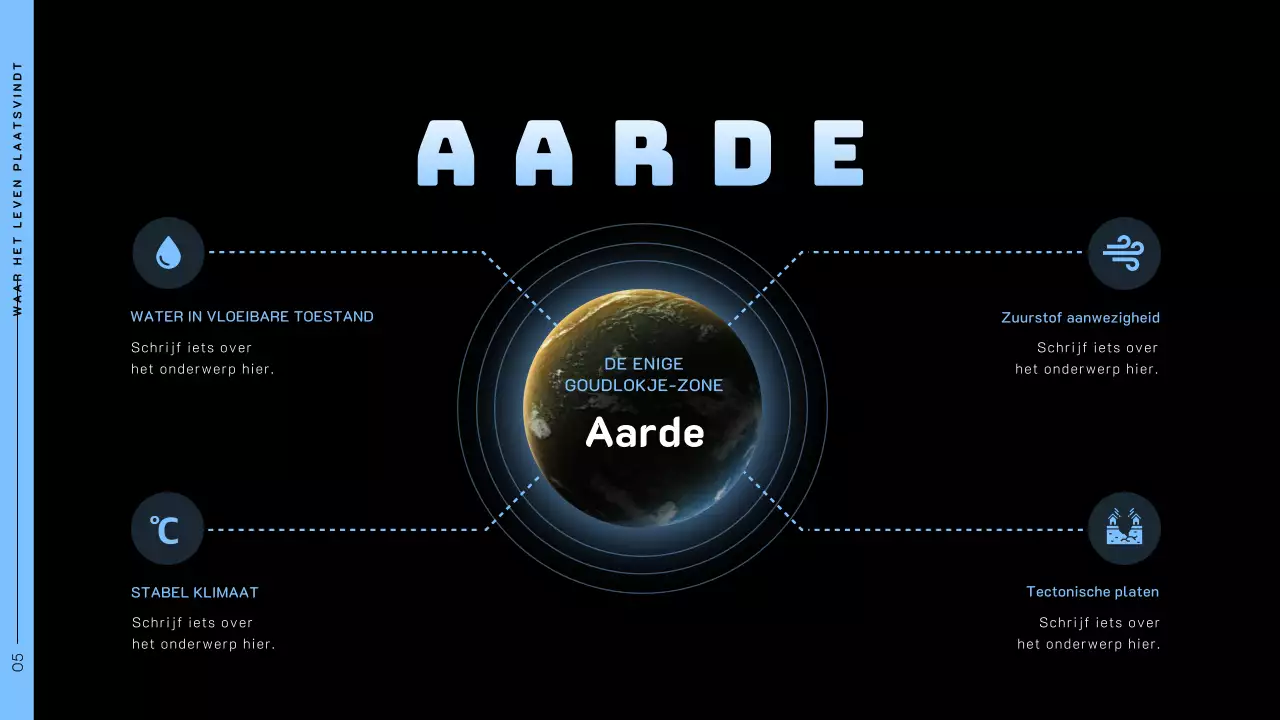 Ruimtethema met ruimtefoto's op een zwarte achtergrond