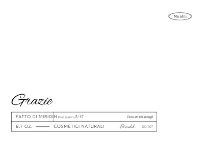 Buste di ringraziamento brandizzate con testo e righe