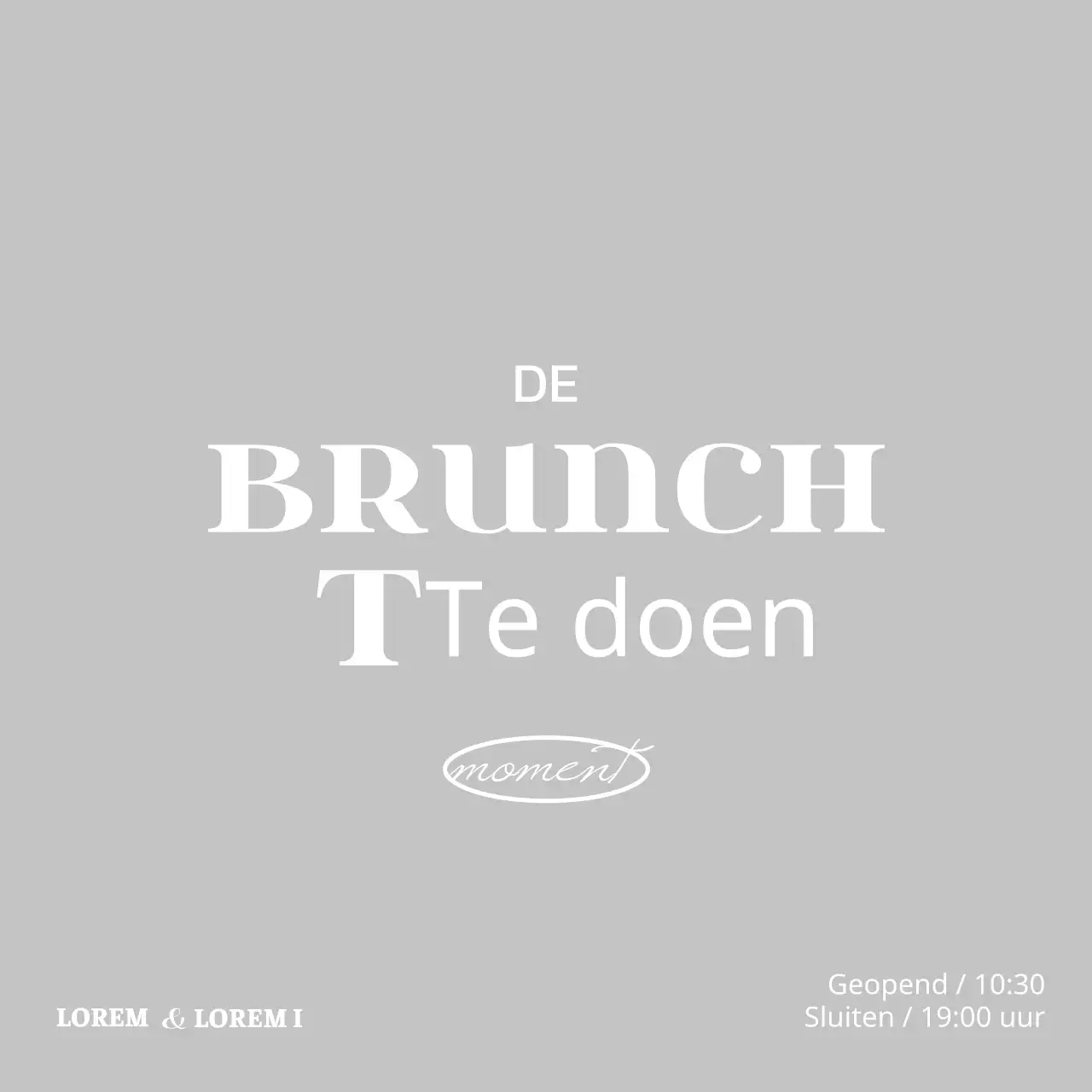 Op vintage geïnspireerd café-logo in wit