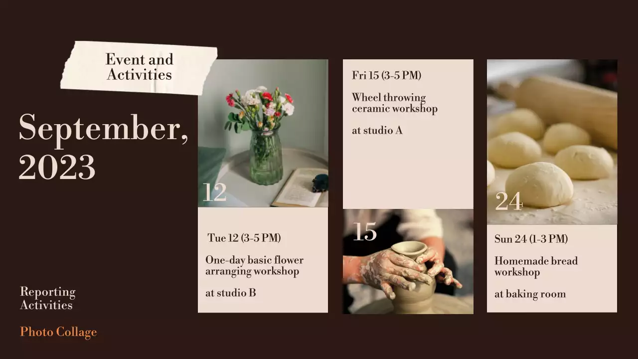 브라운 에스테틱 포토 프레젠테이션