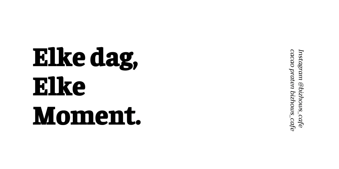 Voor café-informatie en -diensten met een emotionele tekstkopie opmaakstijl