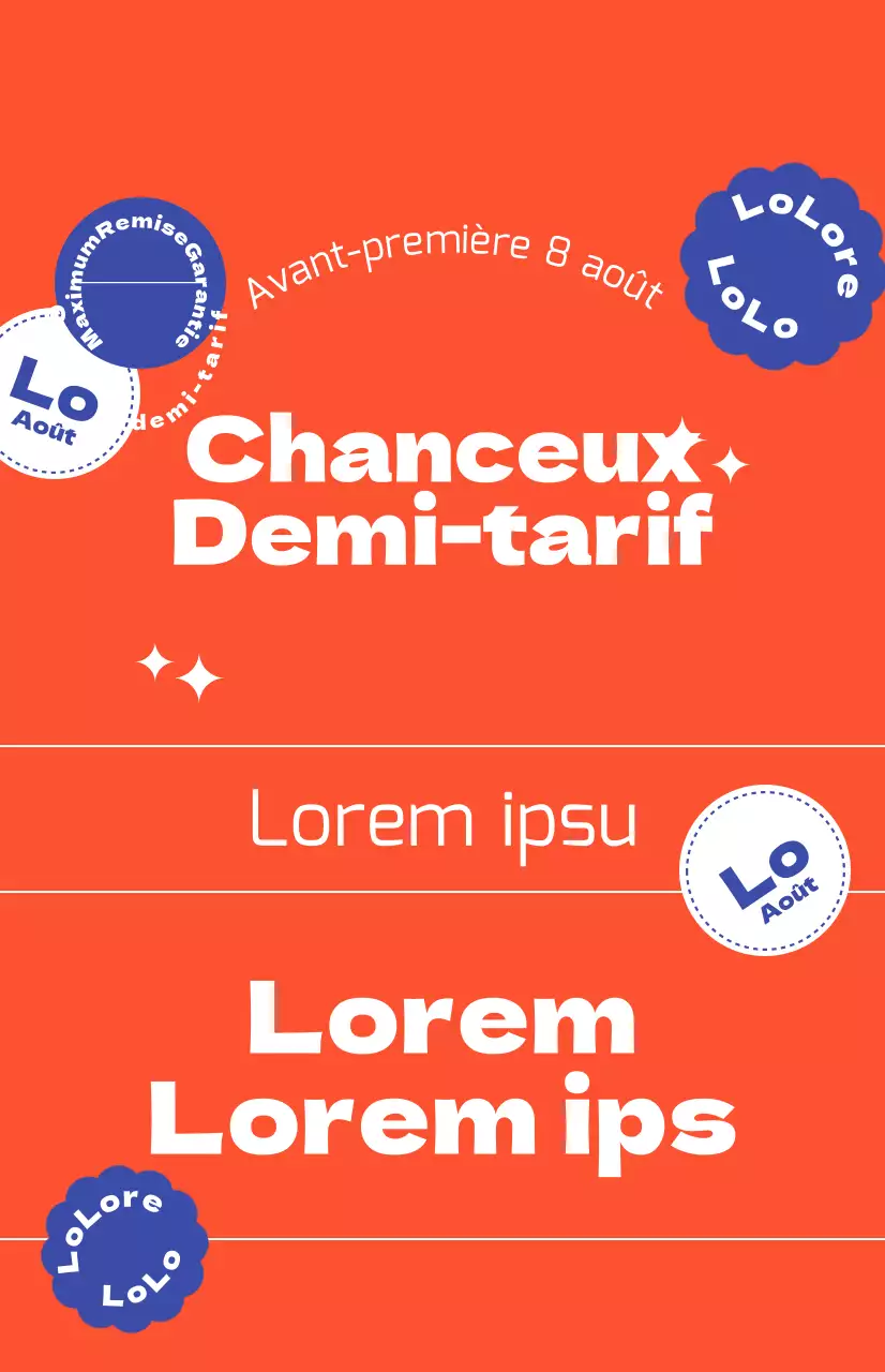 Promotion des réductions avec un arrière-plan en rouge gras