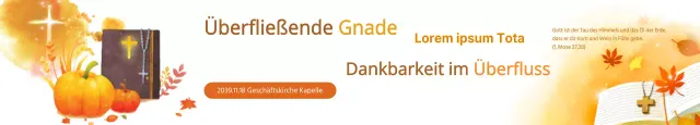 Überfließende Gnade