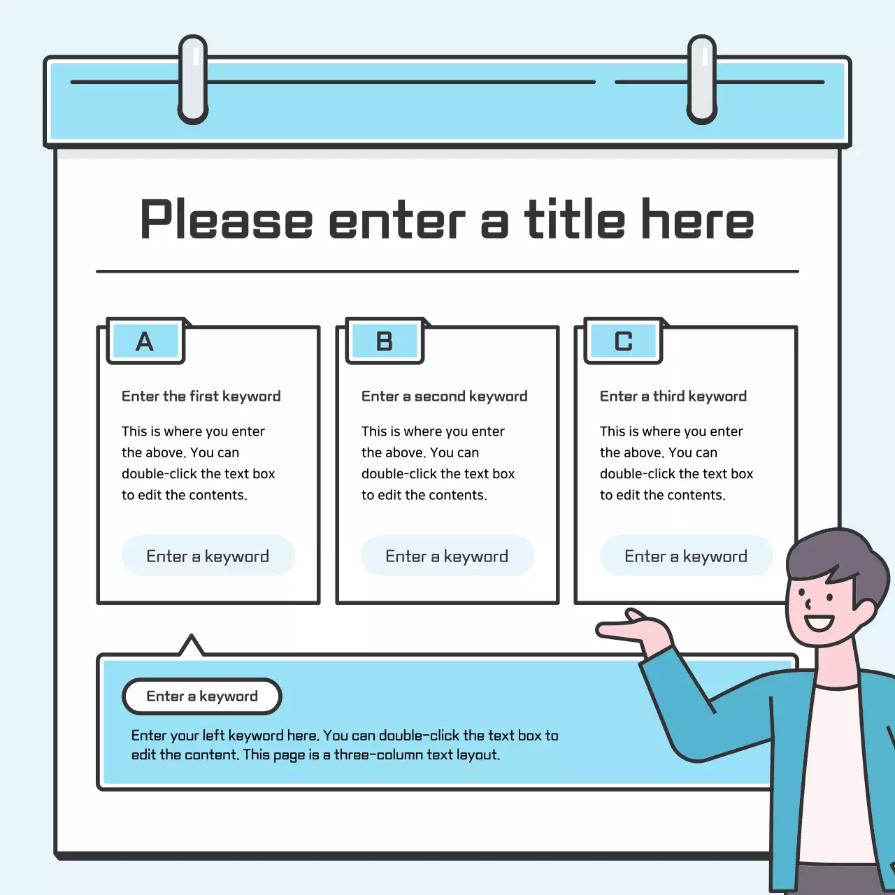 Blue Minimal Templates Guide Instagram Carousel