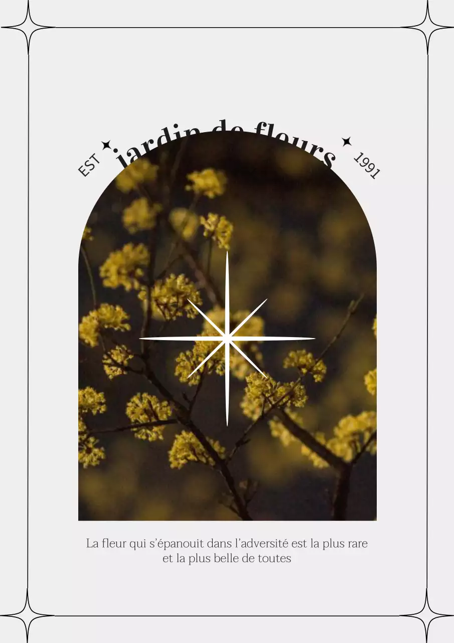 黄色 シンプル 花 ポスター