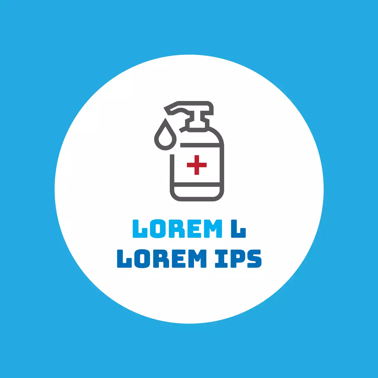 Sky Red Illustratiegids voor het gebruik van handdesinfectiemiddelen om het Coronavirus te voorkomen