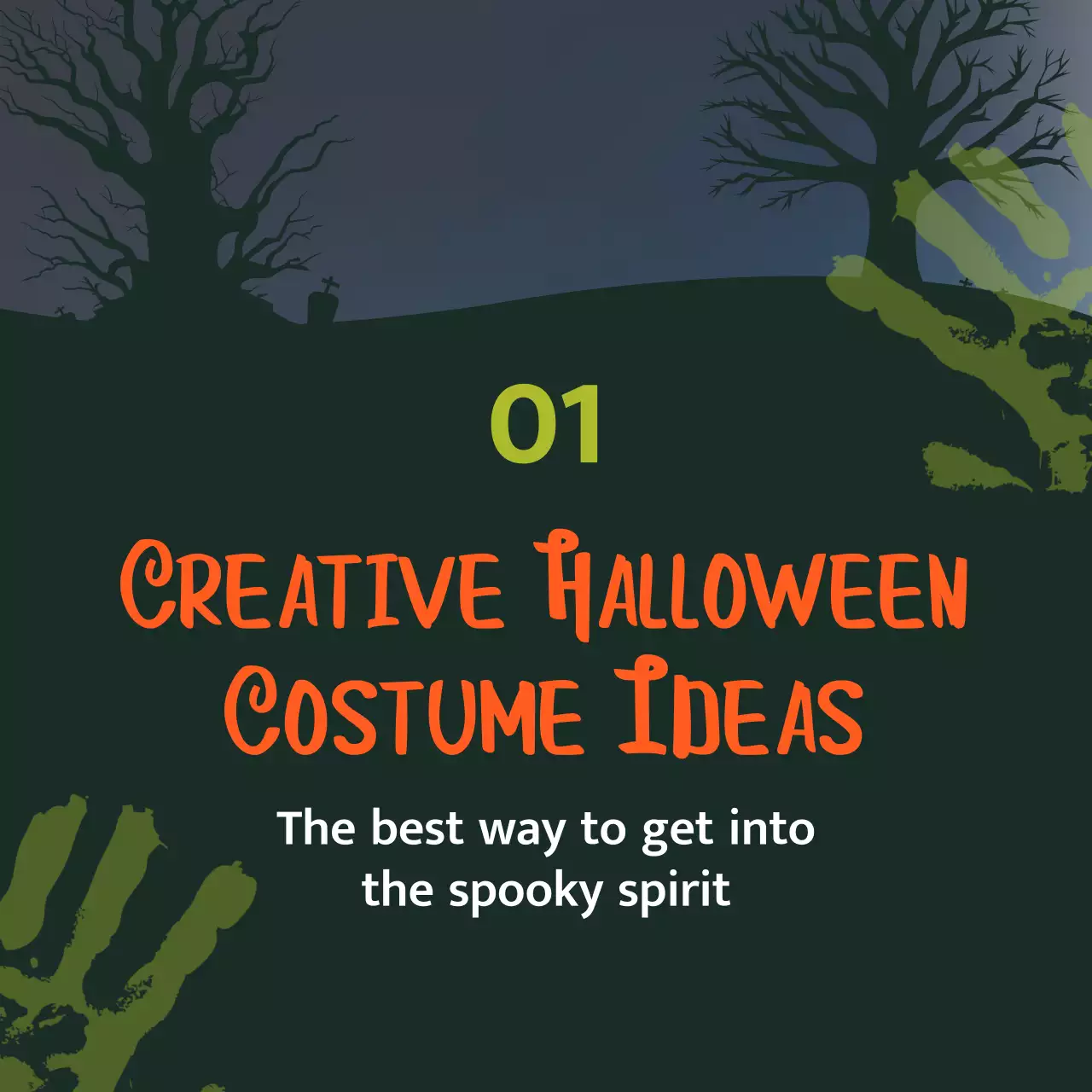 Introducing the green and orange sci-fi Halloween costume