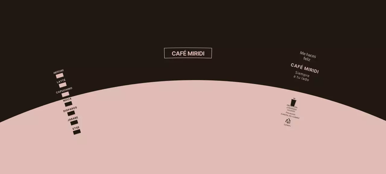 Black Pink Neat Symbols Cafe