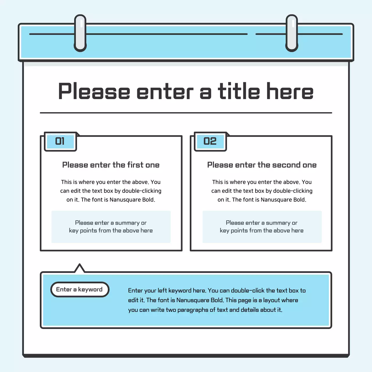 Blue Minimal Templates Guide Instagram Carousel