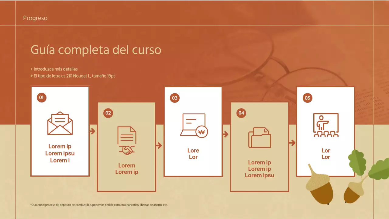 Lección de lectura de otoño Tema en marrones y beiges