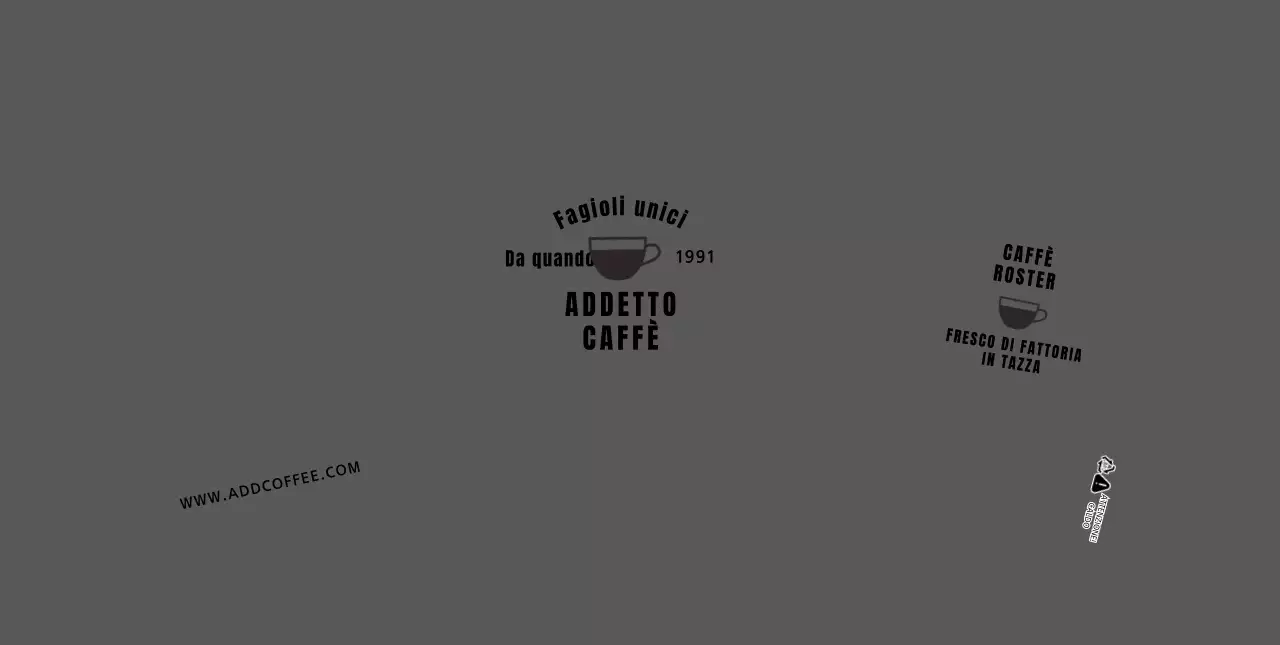 Grigio linee pulite illustrazione caffè