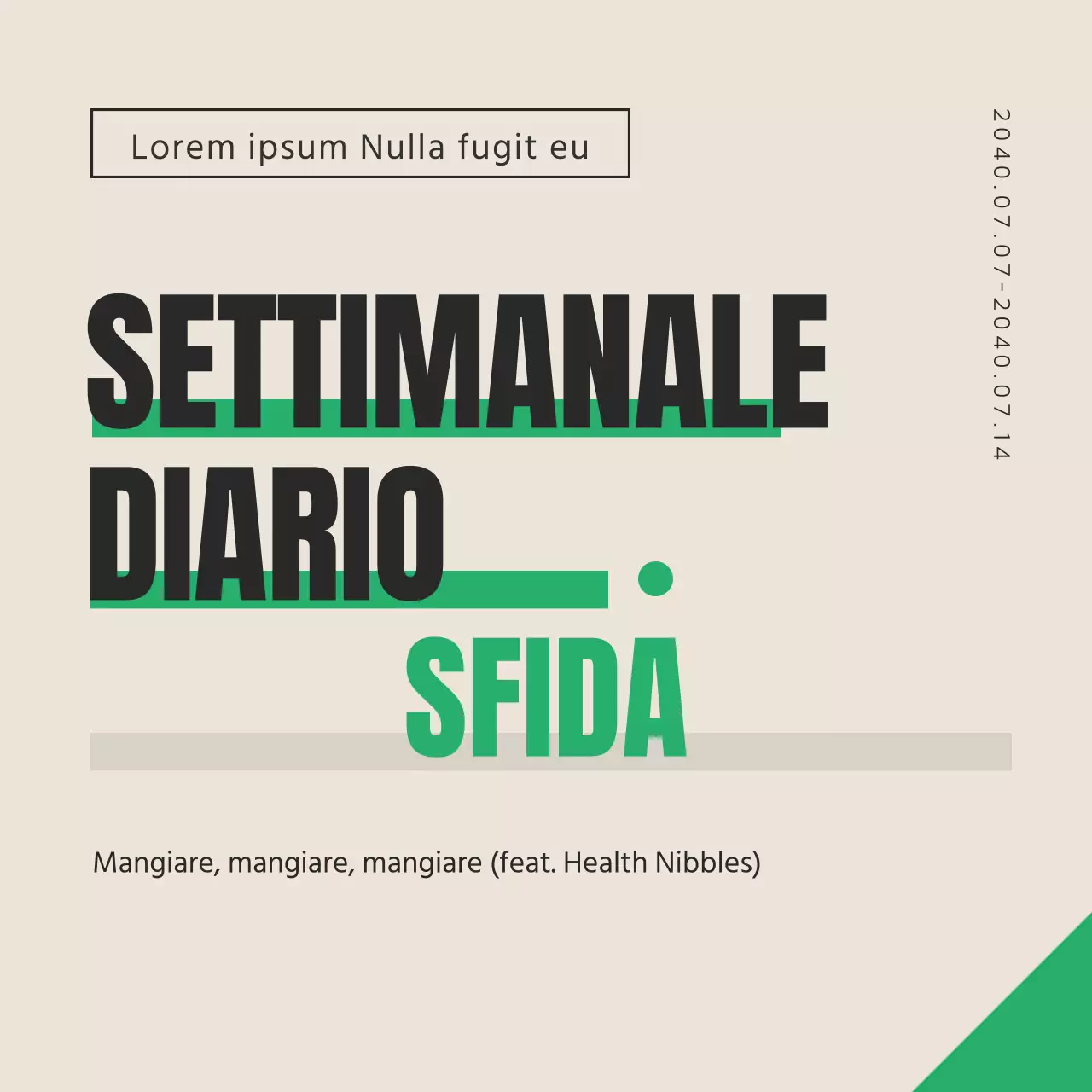 Sfida del Diario del Blog Verde e Pulito