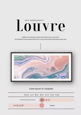 Evidenziare le immagini in grigio per promuovere le consegne ricorrenti