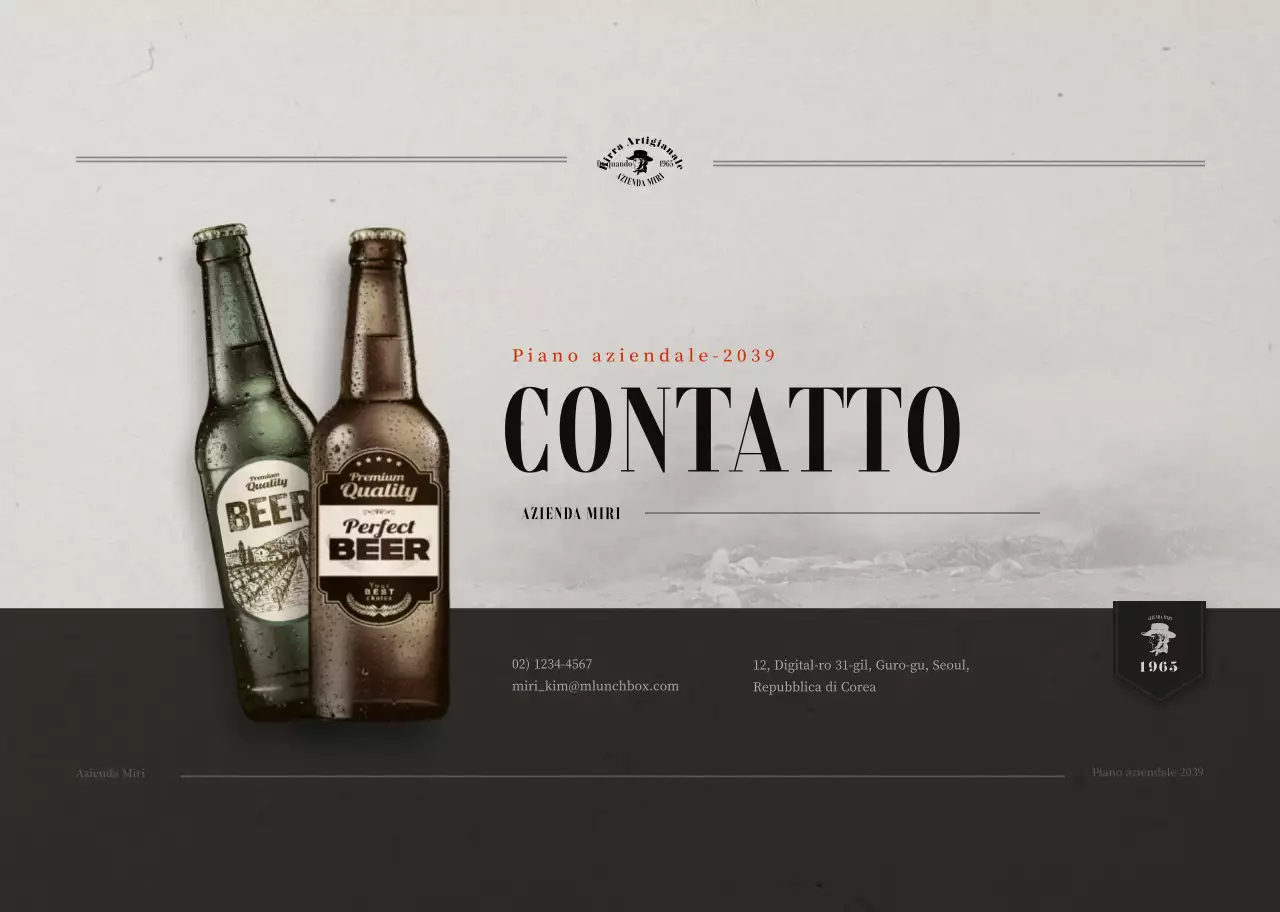 Legatura a molla per liquori di concezione retrò in marrone e arancione