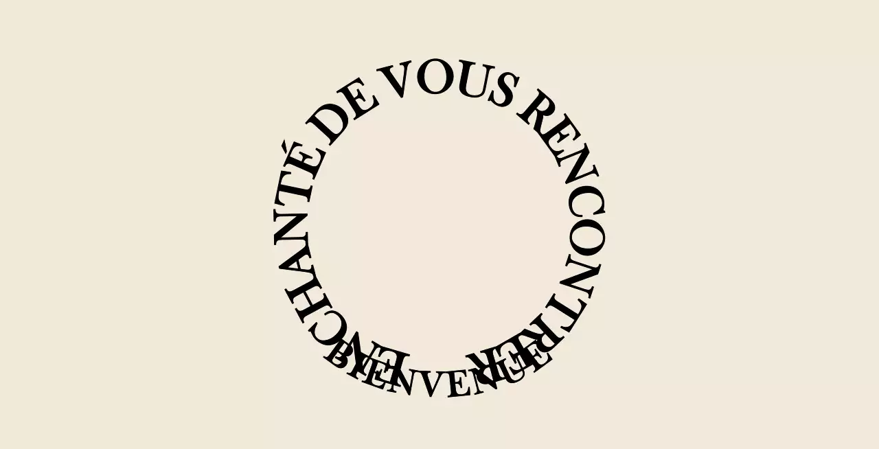 Texte simple et émotionnel en marron clair et noir