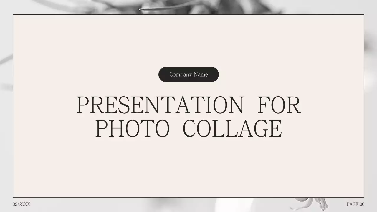 Simple photo collage proposal in humpback