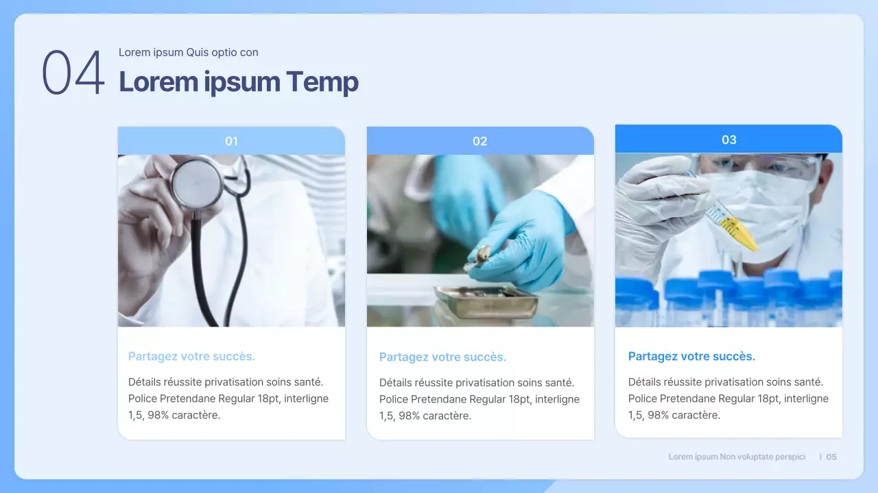 Présentation Blue Simple pour le débat sur la privatisation des soins de santé