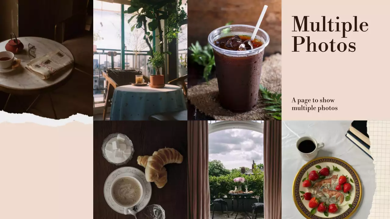 브라운 에스테틱 포토 프레젠테이션