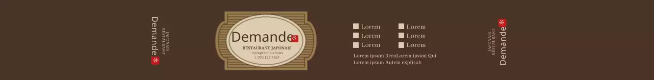 Boîte à bento japonaise simple et brune