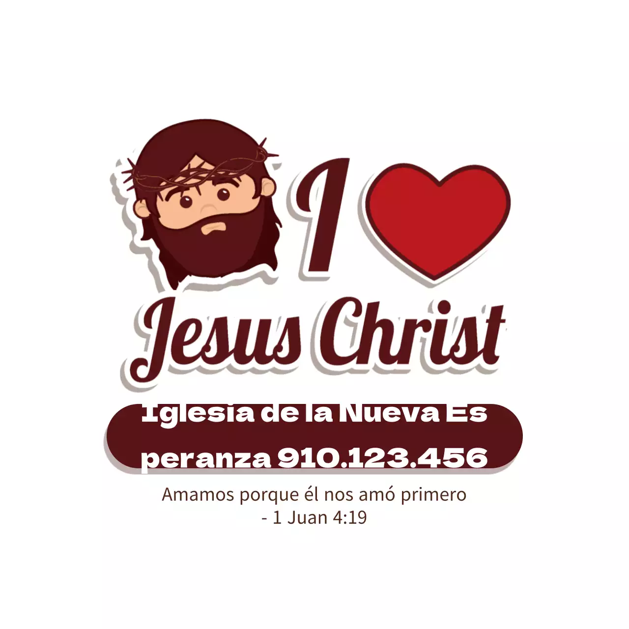 Caligrafía marrón Papelería Iglesia