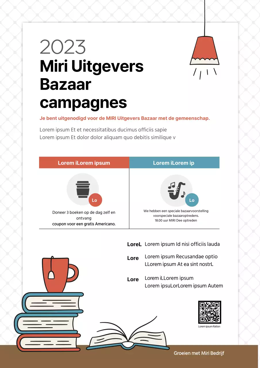 Rood en Blauw Boek Bazaar Campagne