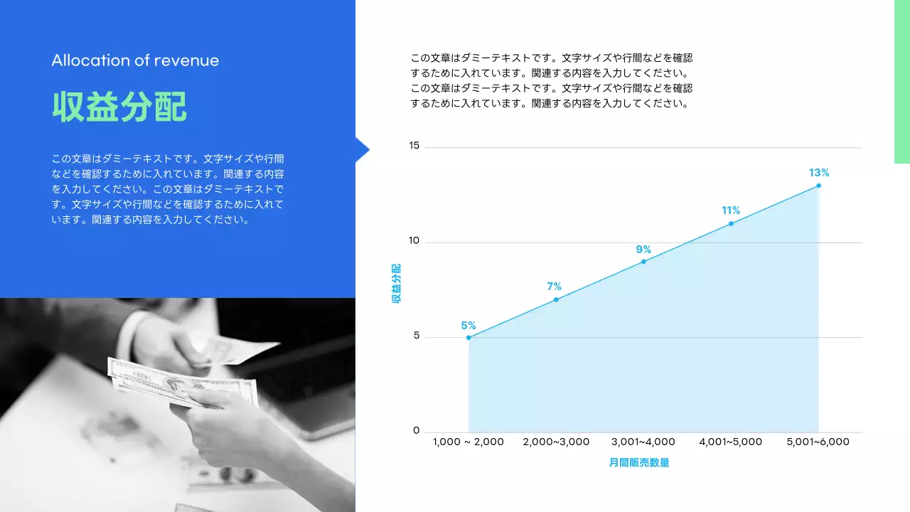 青 モダン 提案書 企画書 プレゼンテーション
