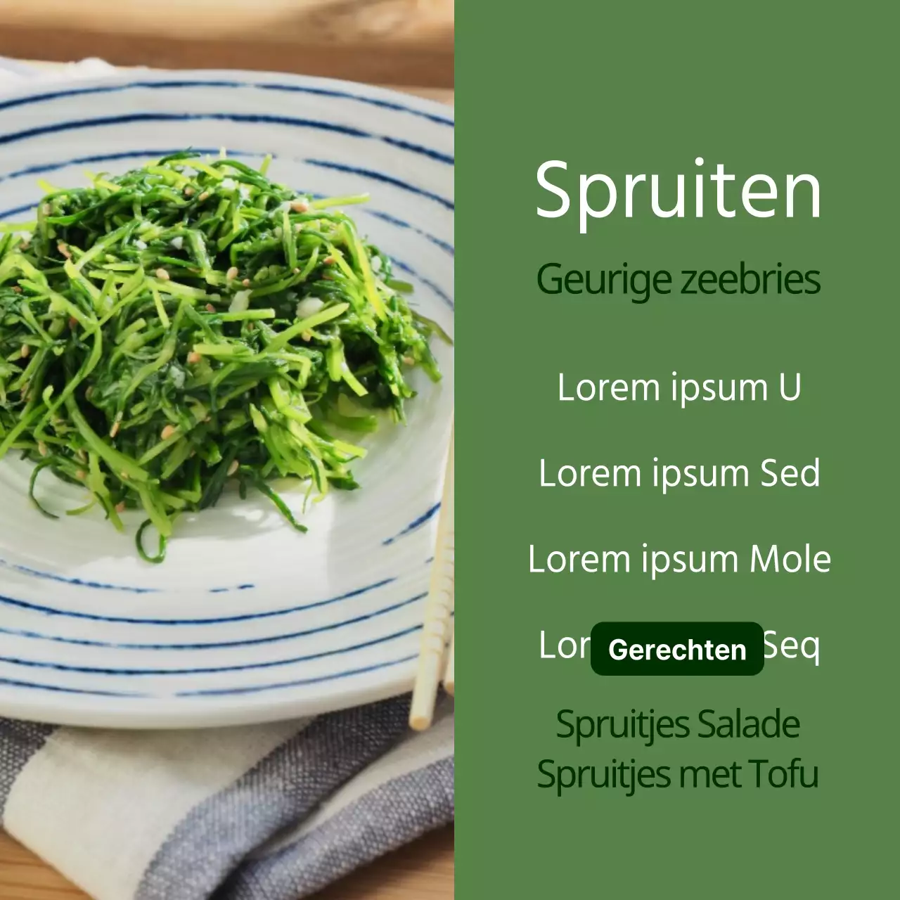 Seizoensgebonden voorjaarsvoeding