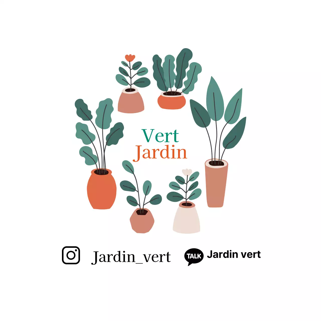 Étiquettes de jardin botanique propres et illustrées en blanc