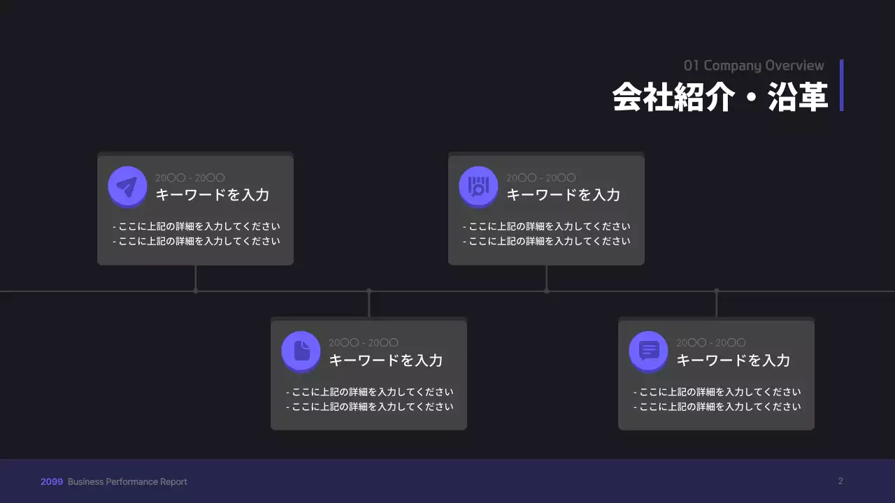 黒 モダン ビジネス プレゼンテーション