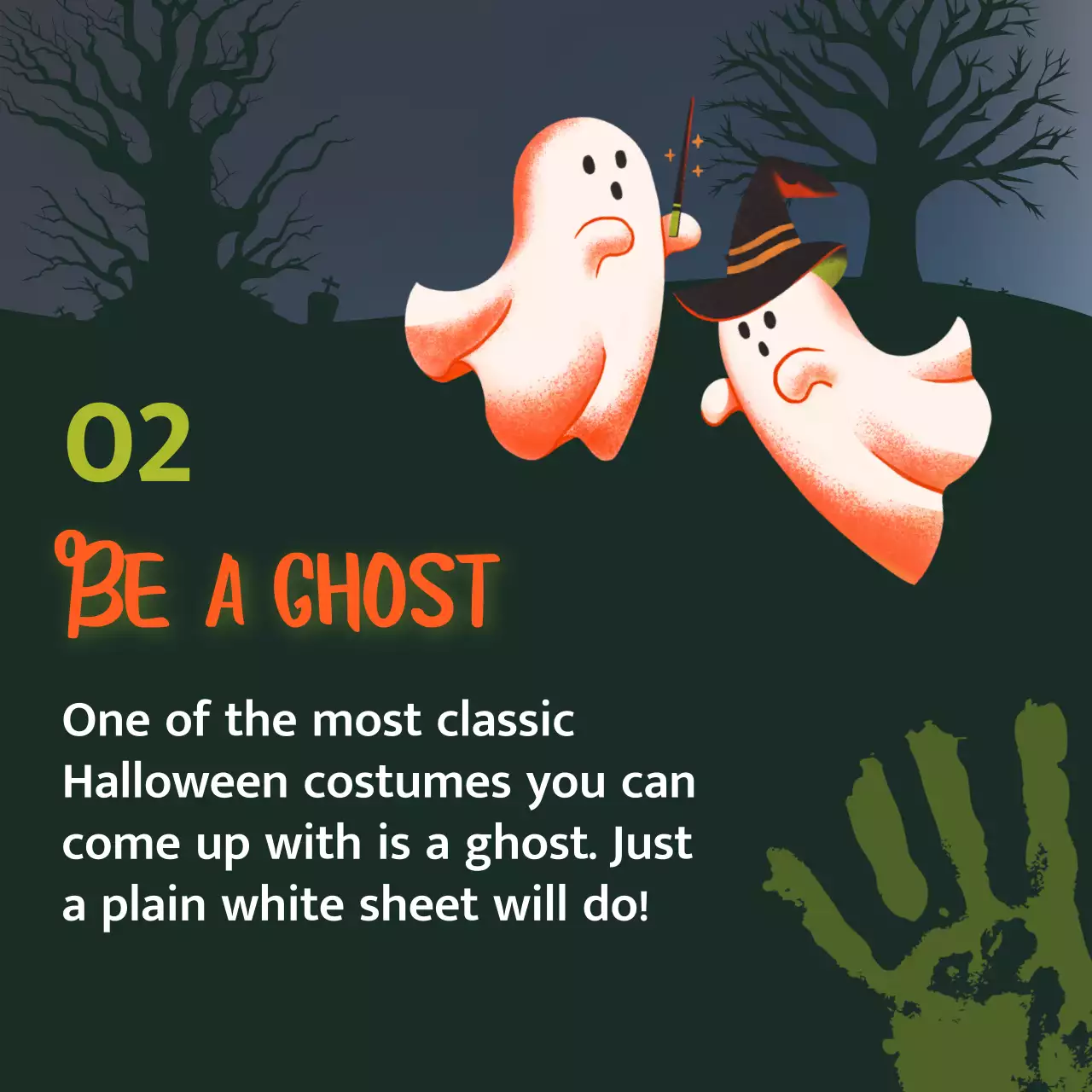 Introducing the green and orange sci-fi Halloween costume